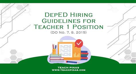 uan deped|DepED Hiring Guidelines (Teacher 1 Ranking Process .